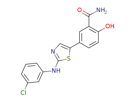 5-[2-(3-chloro-phenylamino)-thiazol-5-yl]-2-hydroxy-benzamide