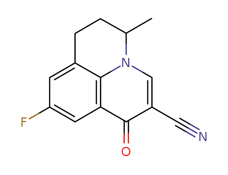 9-fluoro-5-methyl-1-oxo-6,7-dihydro-1H,5H-pyrido[3,2,1-ij]quinoline-2-carbonitrile