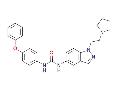 N-(4-phenoxyphenyl)-N'-[1-(2-pyrrolidin-1-ylethyl)-1H-indazol-5-yl]urea