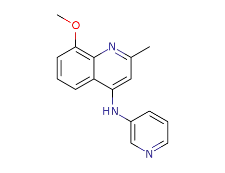 Molecular Structure of 870621-01-5 (4-Quinolinamine, 8-methoxy-2-methyl-N-3-pyridinyl-)