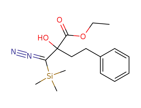 2-(diazo-trimethylsilanyl-methyl)-2-hydroxy-4-phenyl-butyric acid ethyl ester