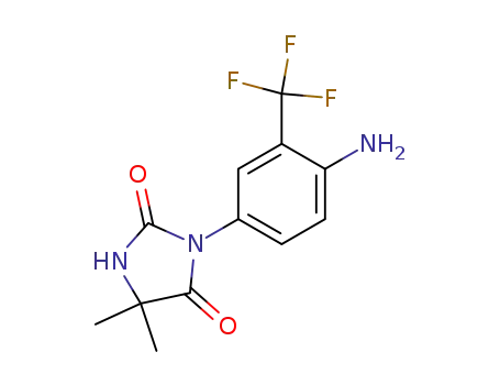 3-(4-amino-3-(trifluoromethyl)phenyl)-5,5-dimethylimidazolidine-2,4-dione