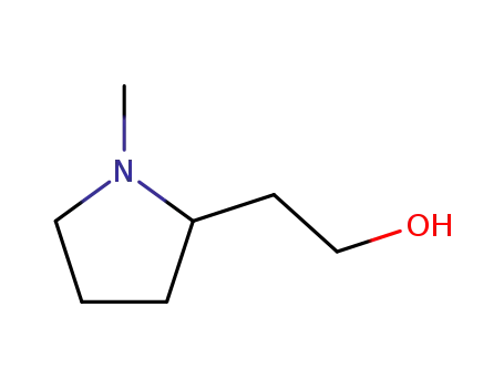 Molecular Structure of 67004-64-2 (1-Methyl-2-pyrrolidineethanol)
