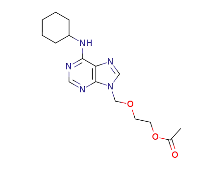 9-[(2-acetoxyethoxy)methyl]-6-cyclohexylaminopurine