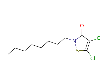 Molecular Structure of 64359-81-5 (4,5-Dichloro-2-octyl-isothiazolone)