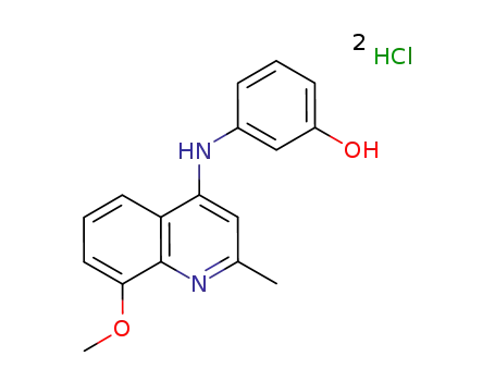 3-(8-methoxy-2-methylquinolin-4-ylamino)phenol dihydrochloride