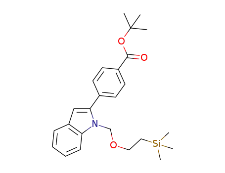 2-(4-[(1,1-dimethylethoxy)carbonyl]phenyl)-1-[[2-(trimethylsilyl)ethoxy]methyl]-1H-indole