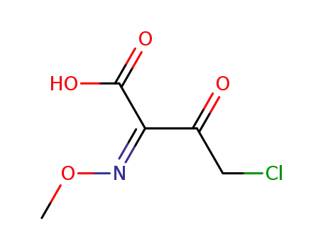 Molecular Structure of 111230-59-2 ((Z)-4-CHLORO-2-METHOXYIMINO-3-OXOBUTANOIC ACID)