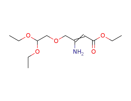 3-amino-4-(2,2-diethoxy-ethoxy)but-2-enoic acid ethyl ester