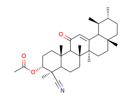 3α-acetoxy-4-cyano-11-keto-24-norurs-12-ene