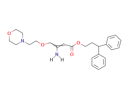 3,3-diphenylpropyl 3-amino-4-(2-(1-morpholine)ethoxy)crotonate