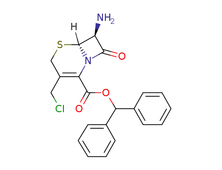 (6R-trans)-7-amino-3-chloromethyl-8-oxo-5-thia-1-azabicyclo[4.2.0]oct-2-ene-2-carboxylic acid diphenylmethyl ester