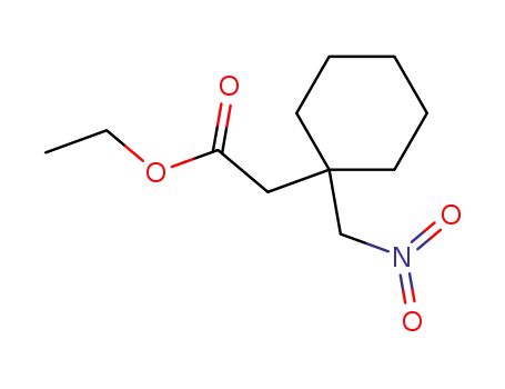 Molecular Structure of 133938-45-1 (1-(Nitromethyl)cyclohexaneacetic Acid Ethyl Ester)