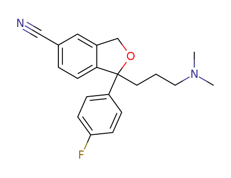1-(3-dimethylamino-propyl)-1-(4-fluoro-phenyl)-1,3-dihydro-isobenzofuran-5-carbonitrile
