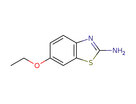 Molecular Structure of 94-45-1 (2-Amino-6-ethoxybenzothiazole)