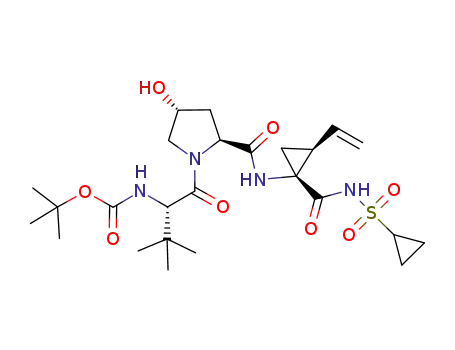 BOC-NH-(L-tert-BuGly)-[(4R)-hydroxy-S-proline]-(1R,2S-vinyl acca)-CONHSO2-cyclopropane