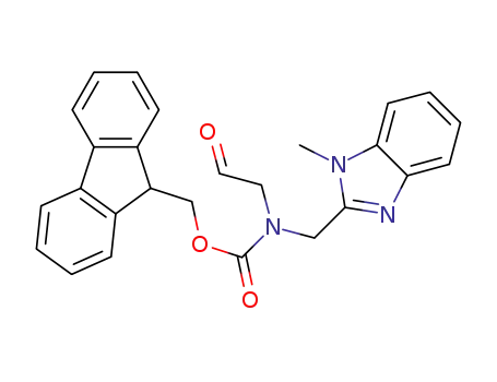 9H-fluoren-9-ylmethyl (1-methyl-1H-benzimidazol-2-yl)methyl(2-oxoethyl)carbamate