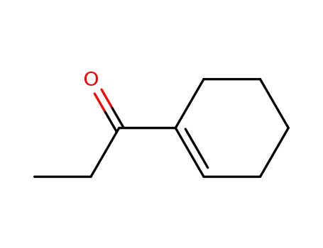 Molecular Structure of 1655-03-4 (1-(1-Cyclohexenyl)-1-propanone)