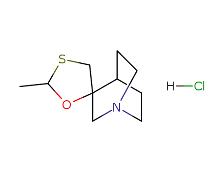 Molecular Structure of 173553-37-2 (Spiro[1-azabicyclo[2.2.2]octane-3,5'-[1,3]oxathiolane], 2'-methyl-,
hydrochloride)