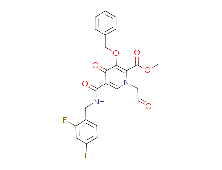 METHYL 5-[[[(2,4-DIFLUOROPHENYL)METHYL]AMINO]CARBONYL]-1-(2-OXOETHYL)-4-OXO-3-[(PHENYLMETHYL)OXY]-1,4-DIHYDRO-2-PYRIDINECARBOXYLATE