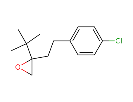 Molecular Structure of 80443-63-6 (2-[2-(4-Chlorophenyl)ethyl]-2-(1,1-dimethylethyl)-oxirane)