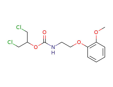 1,3-dichloro-2-propyl-2-(2-methoxyphenoxy)ethylcarbamate(II)