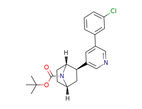 7-tert-butoxycarbonyl-2-exo-[3-(3-chlorophenyl)-5-pyridinyl]-7-azabicyclo[2.2.1]heptane