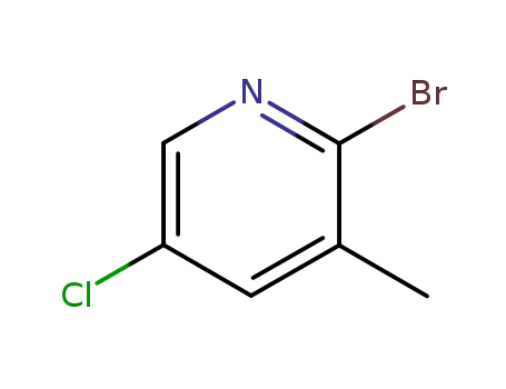 Molecular Structure of 65550-77-8 (2-Bromo-3-methyl-5-chloropyridine)