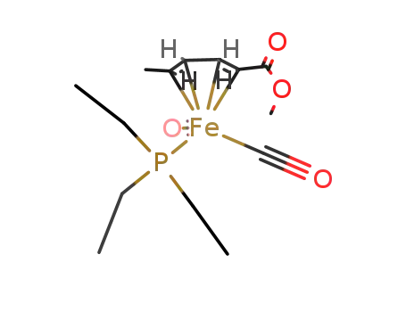 dicarbonyl{2-5-η-(methyl(2E,4E)-hexa-2,4-dienoate)}(triethylphosphine)iron