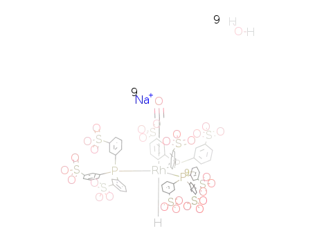 carbonyl(hydrido)tris{tris(sodium-m-sulphonatophenyl)phosphine}rhodium(I)-nonahydrate