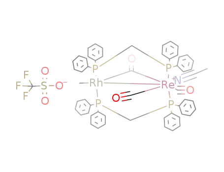 {RhRe(CH3)(CO)2(μ-CO)(CH3CN)(dppm)2}{CF3SO3}