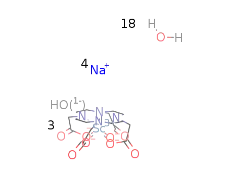 3(Na[Sc(1,4,7,10-tetra-azacyclododecane-N,N',N'',N'''-tetraacetate)])*NaOH*18H2O