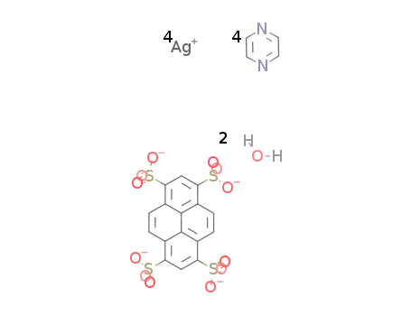 Ag4(1,3,6,8-pyrenetetrasulfonate)(pyrazine)4(H2O)2