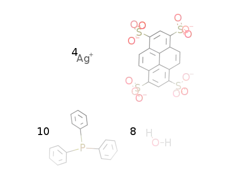 [Ag4(1,3,6,8-pyrenetetrasulfonate)(triphenylphosphine)10]*8H2O