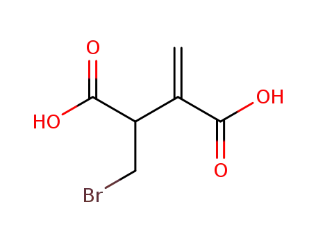 Molecular Structure of 56575-56-5 (Butanedioic acid, (bromomethyl)methylene-)