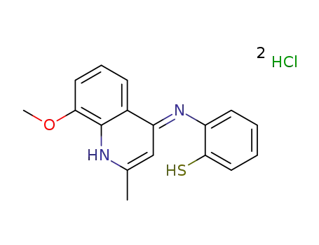 (4E)-4-[(2-mercaptophenyl)imino]-2-methyl-8-methoxy-1,4-dihydroquinoline dihydrochloride
