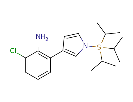 2-chloro-6-(1-(triisopropylsilyl)-1H-pyrrol-3-yl)aniline