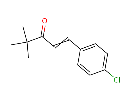 Molecular Structure of 1577-03-3 (1-(4-Chlorophenyl)-4,4-dimethylpent-1-en-3-one)