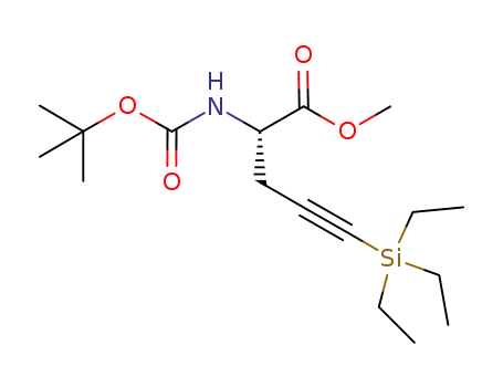 methyl (S)-2-((tert-butoxycarbonyl)amino)-5-(triethylsilyl)pent-4-ynoate