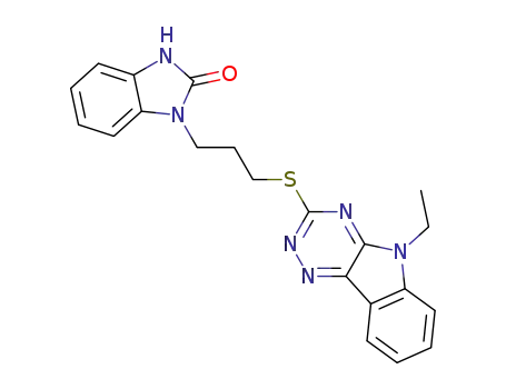 1-(3-(5-ethyl-5H-[1,2,4]triazino[5,6-b]indol-3-ylthio)propyl)-1H-benzo[d]imidazol-2(3H)-one