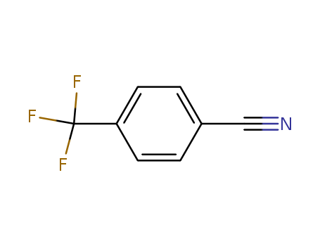 455-18-5,Trifluoro-p-tolunitrile,p-Tolunitrile,a,a,a-trifluoro-(7CI,8CI);4-(Trifluoromethyl)benzonitrile;4-Cyano-a,a,a-trifluorotoluene;4-Trifluoromethyl-1-cyanobenzene;p-(Trifluoromethyl)benzonitrile;p-(Trifluoromethyl)cyanobenzene;p-Cyanobenzotrifluoride;a,a,a-Trifluoro-p-tolunitrile;