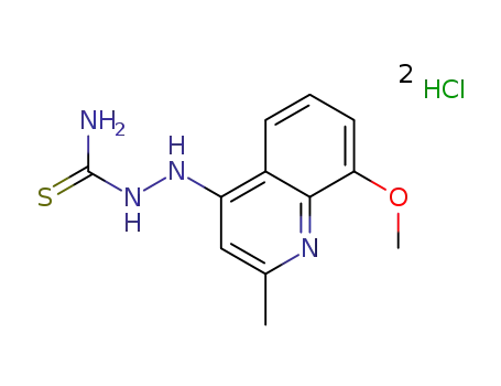 2-(8-methoxy-2-methylquinolin-4-yl)hydrazinecarbothioamide dihydrochloride