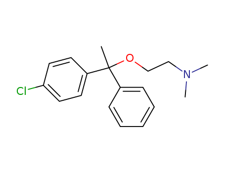 Ethanamine,2-[1-(4-chlorophenyl)-1-phenylethoxy]-N,N-dimethyl-(77-38-3)