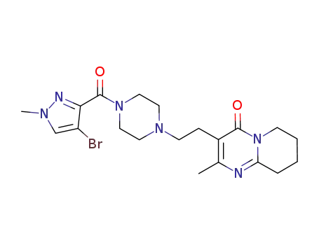 3-{2-[4-(4-bromo-1-methyl-1H-pyrazole-3-carbonyl)piperazin-1-yl]ethyl}-2-methyl-6,7,8,9-tetrahydro-4H-pyrido[1,2-a]pyrimidin-4-one