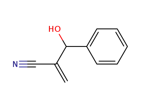 Molecular Structure of 19362-96-0 (Benzenepropanenitrile, b-hydroxy-a-methylene-)