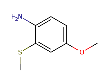 Molecular Structure of 1658-03-3 (Benzenamine, 4-methoxy-2-(methylthio)-)
