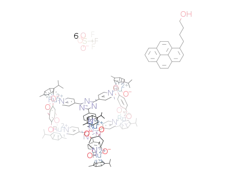 [(1-pyrenebutanol)*Ru6(p-cymene)6(2,4,6-tris(pyridin-4-yl)-1,3,5-triazine)2(2,5-dioxydo-1,4-benzoquinonato)3](triflate)6
