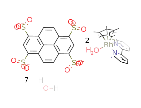 [(C5(CH3)5)Rh(2,2'-bipyridne)(water)]2[pyrene-1,3,6,8-tetrasulfonate]*7H2O