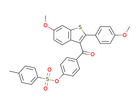 toluene-4-sulfonic acid 4-[6-methoxy-2-(4-methoxyphenyl)benzo[b]thiophene-3-carbonyl]phenyl ester