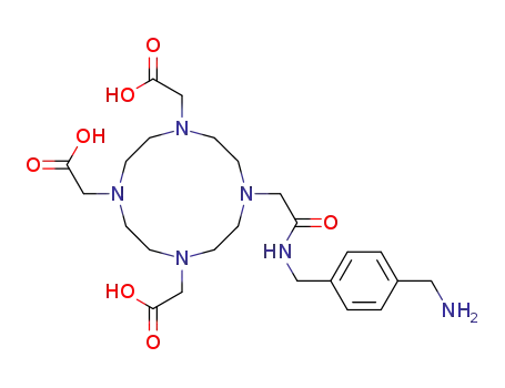 2,2',2''-(10-(2-(4-(aminomethyl)benzylamino)-2-oxoethyl)-1,4,7,10-tetraazacyclo-dodecane-1,4,7-triyl)triacetic acid